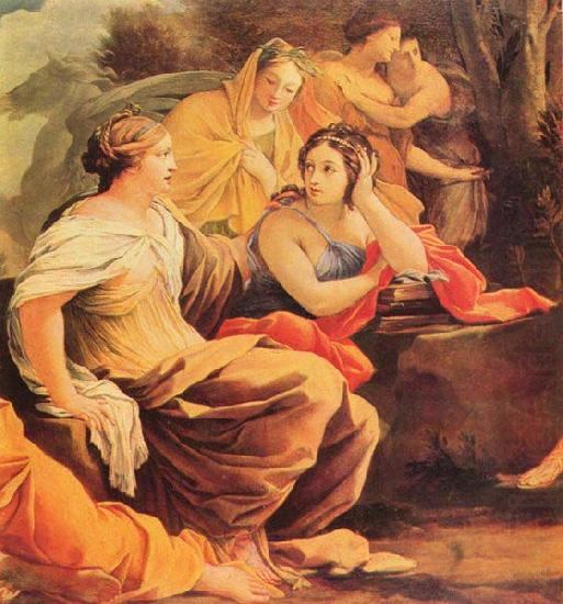 Simon Vouet Detail of Apollo and the Muses china oil painting image